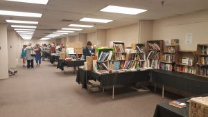 Shoppers at Used Curriculum Sale