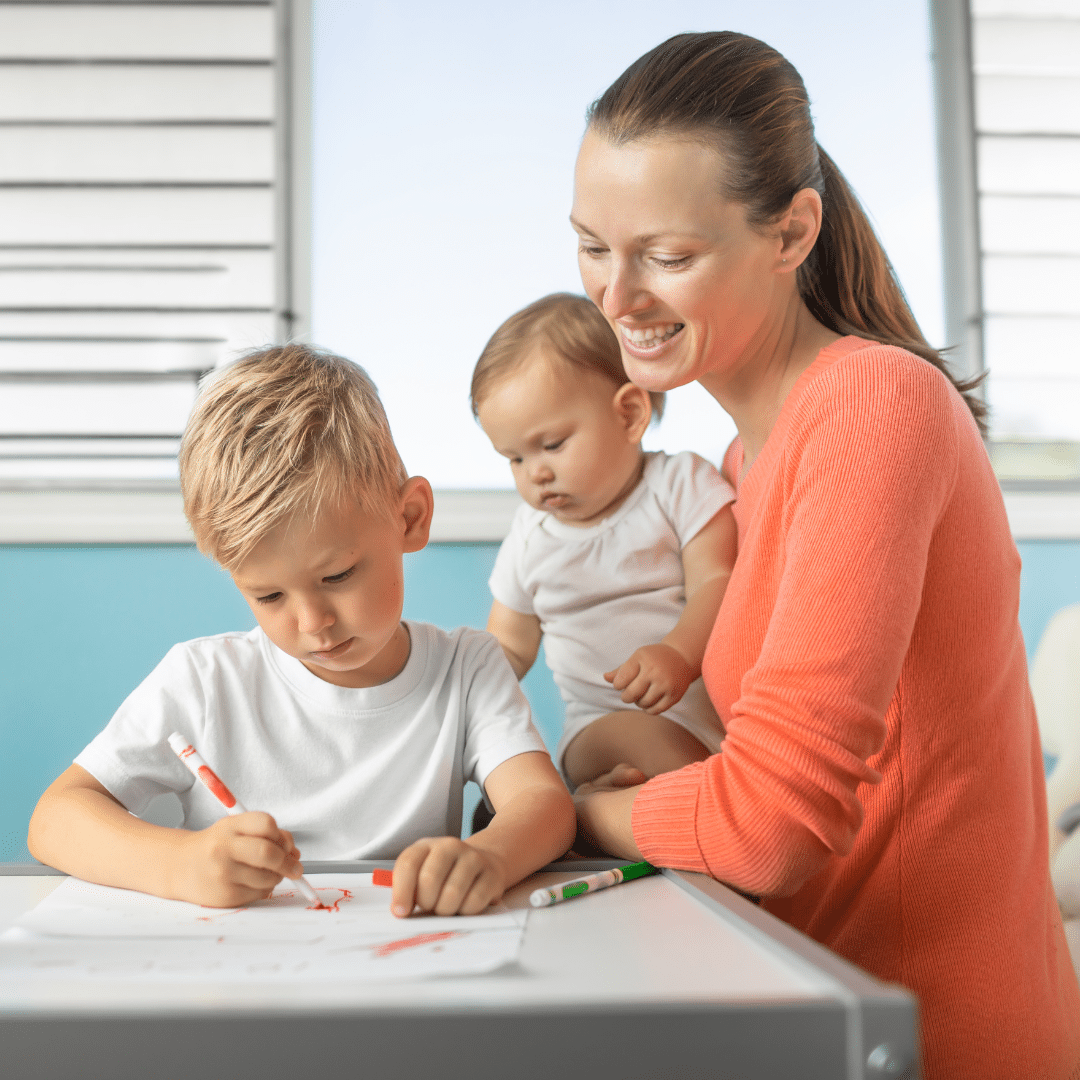 Mom taking on the responsibility of educating her kids and not surrendering to school choice initiatives.