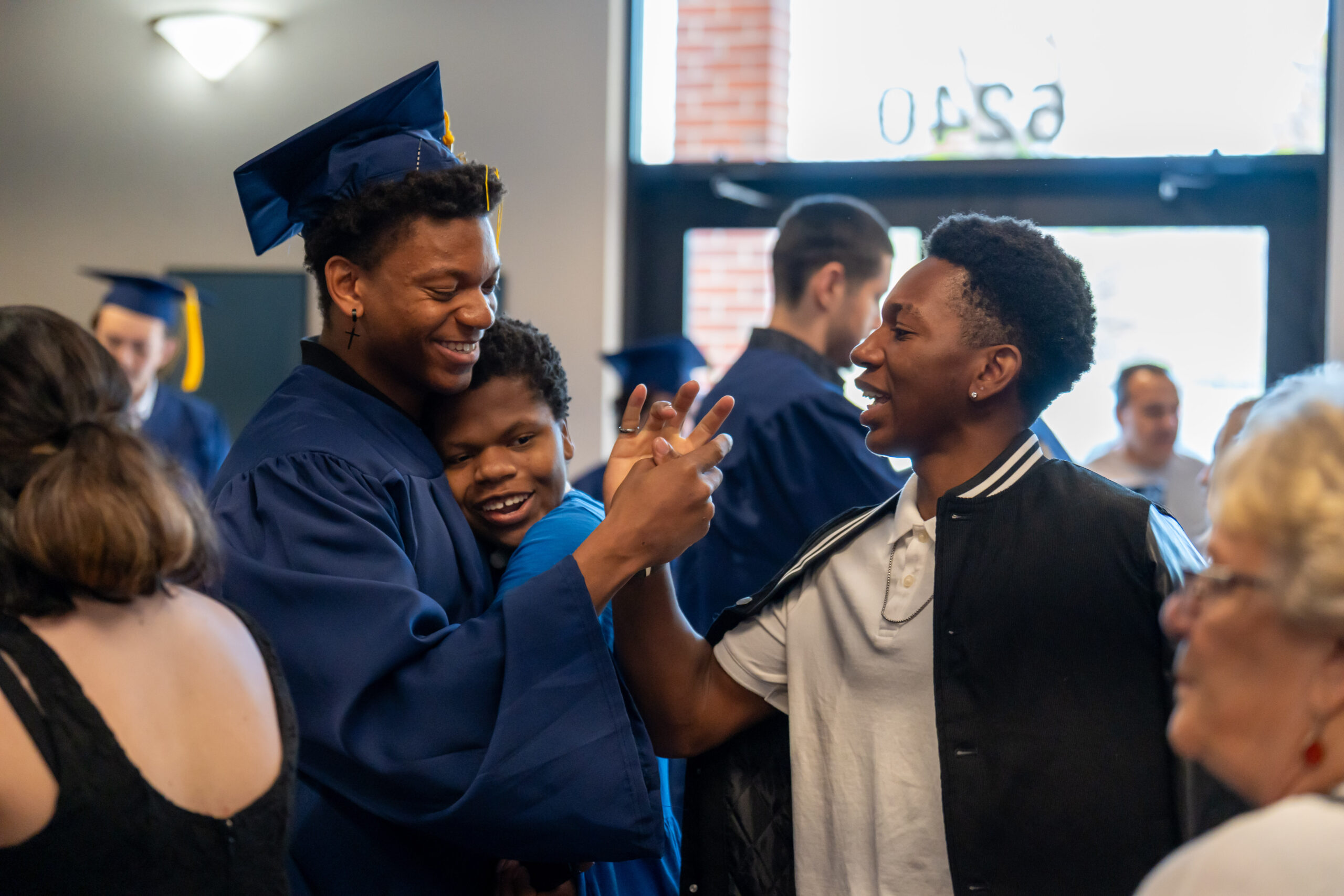 Homeschool Graduation proud brother