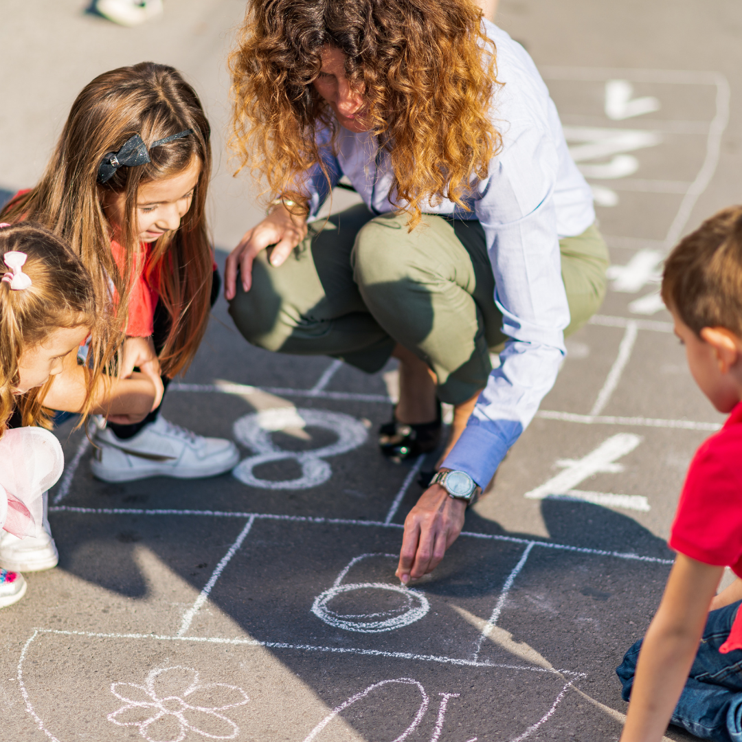 Homeschool kids having fun